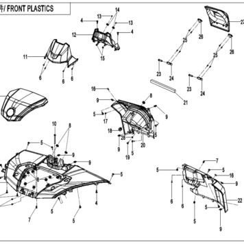 Diagram Cfmoto Cforce Cf Au S Middle Plastics With