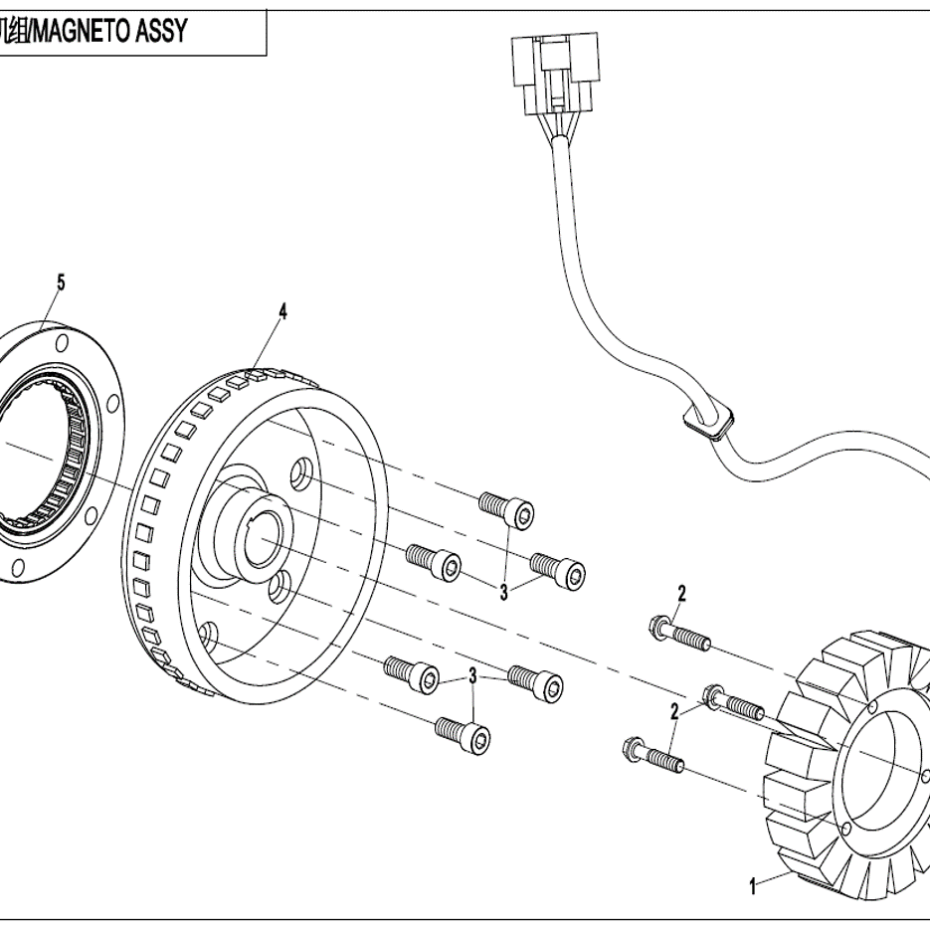 Diagram Cfmoto Uforce Cf Uu Magneto Assy E V