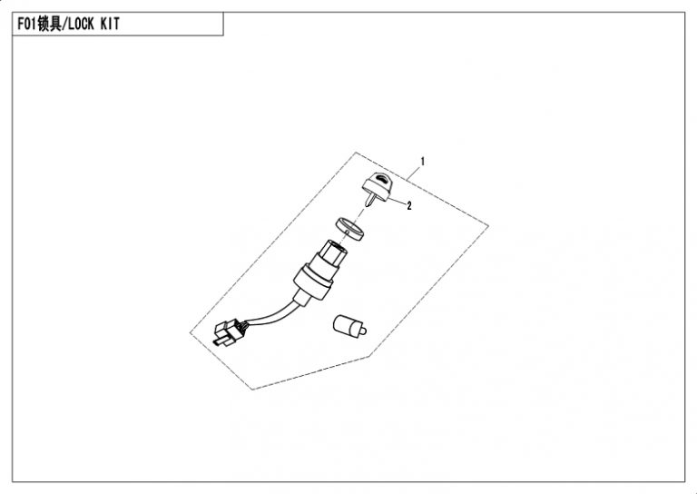 Diagram: 2018 CFMoto ZFORCE 500 CF500US – LOCK KITS [F01]