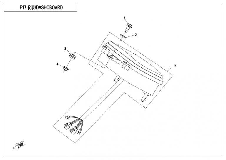 Diagram: 2018 CFMoto ZFORCE 500 CF500US – ODOMETER [F17]