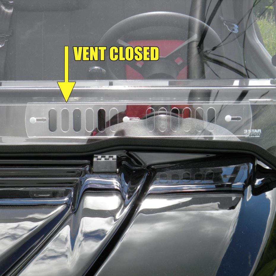 Windshield, 2019+ UForce 1000 - Vents - 2 Piece - Quick Install Straps ...