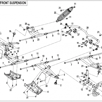 front end parts diagram