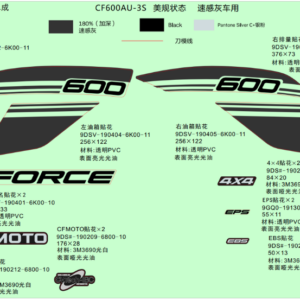 DECAL ASSY, CFMoto OEM - 9DSV-1902A0-10000