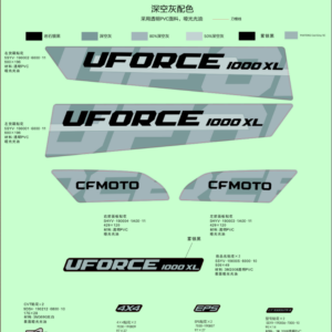 DECAL ASSY, CFMoto OEM - 5SYV-1901B0