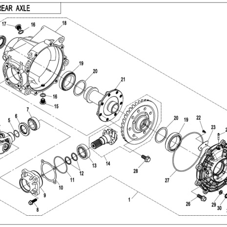All Balls Complete Rear Inner & Outer CV Boot Repair Kit Tracker 800 CF800-3 UTV 13-14