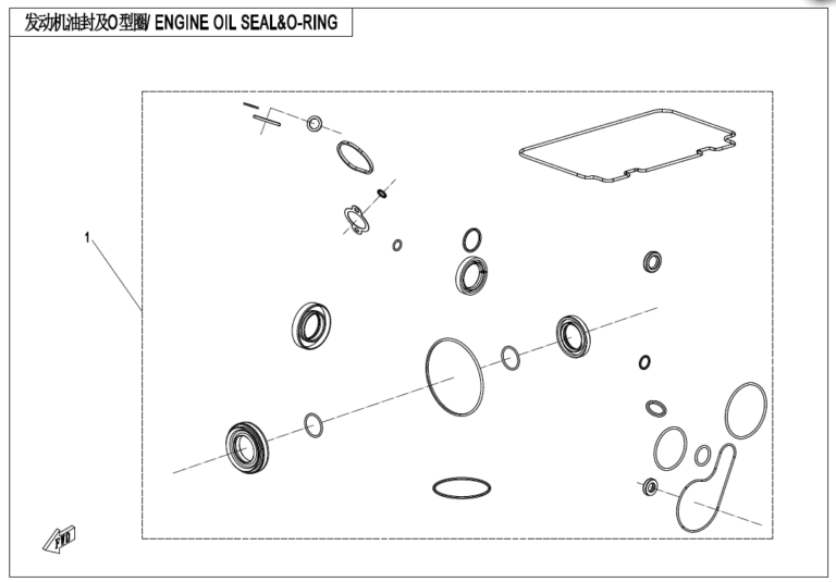 Diagram: 2023 CFMoto CFORCE 400 CF400AZ-3S – ENGINE OIL SEAL &O-RING [E30]