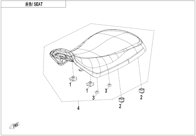 Diagram: 2023 CFMoto CFORCE 400 CF400AZ-3S – SEAT [F13]